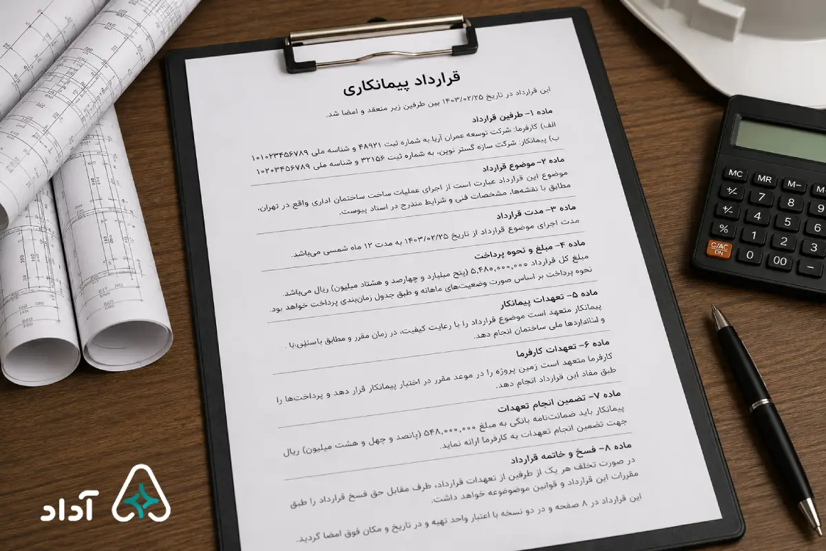 قرارداد پیمانکاری چیست
