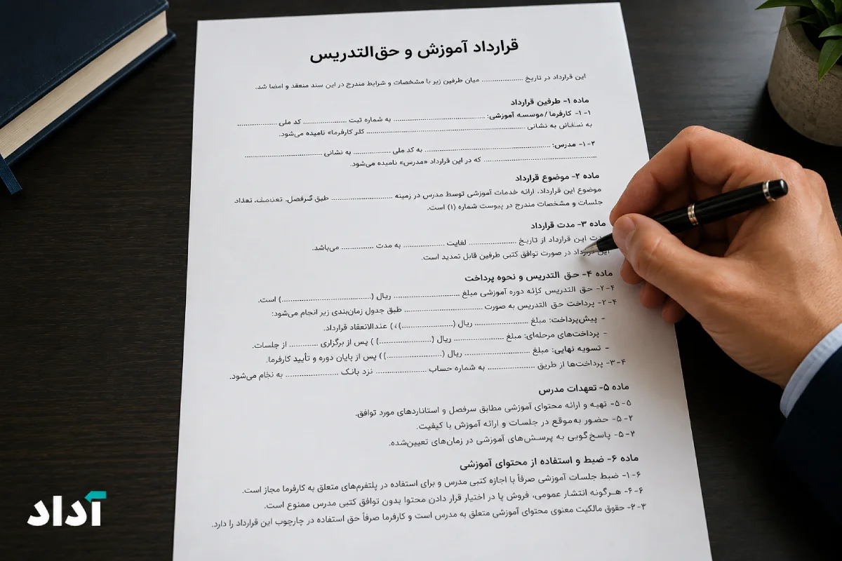 قرارداد تدریس