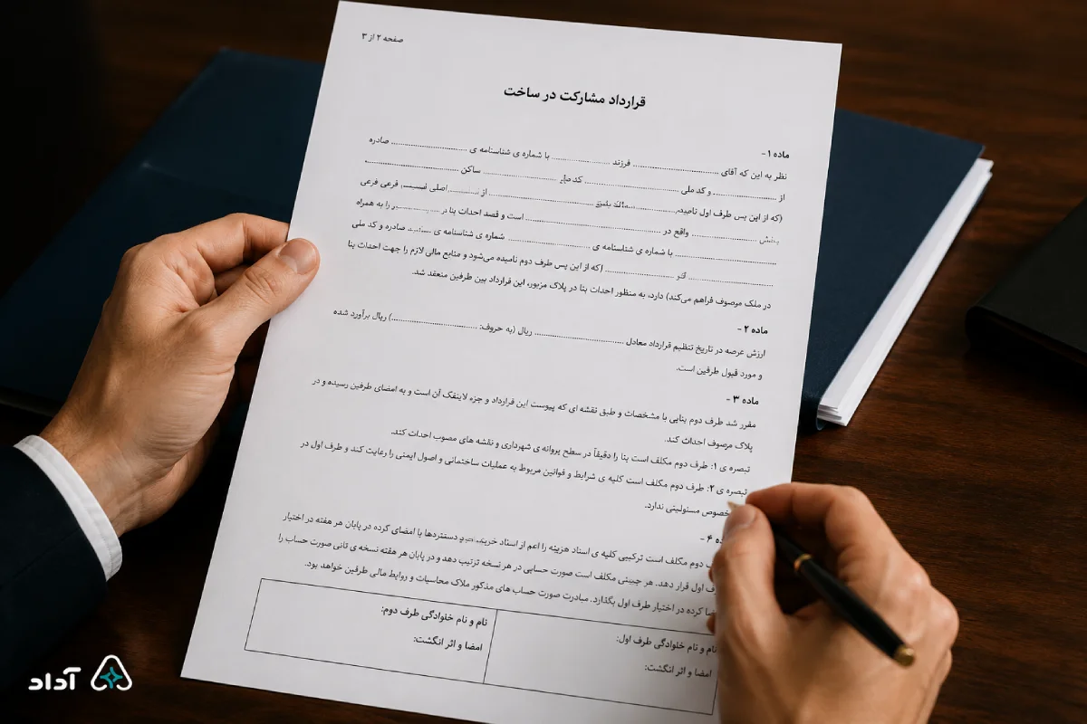 قرارداد مشارکت در ساخت