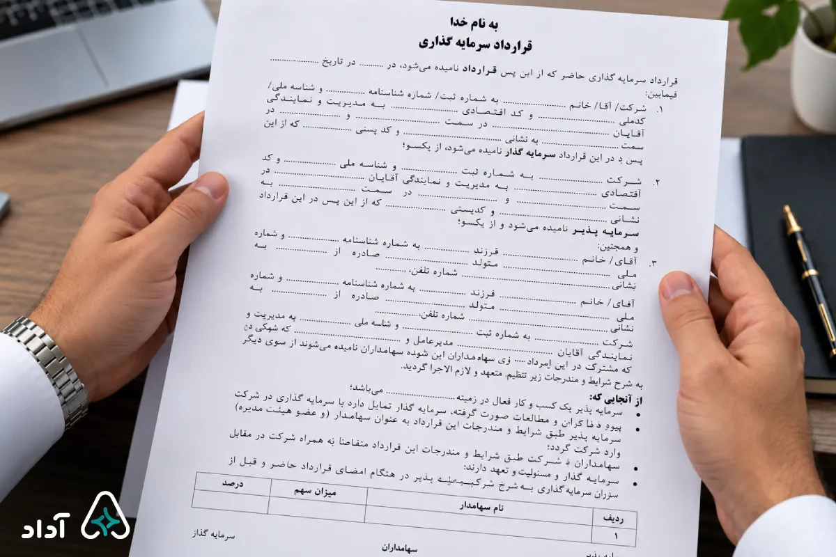 آشنایی با قرارداد سرمایه گذاری